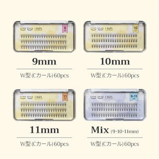 ccambbak idol つけまつげ(W型)